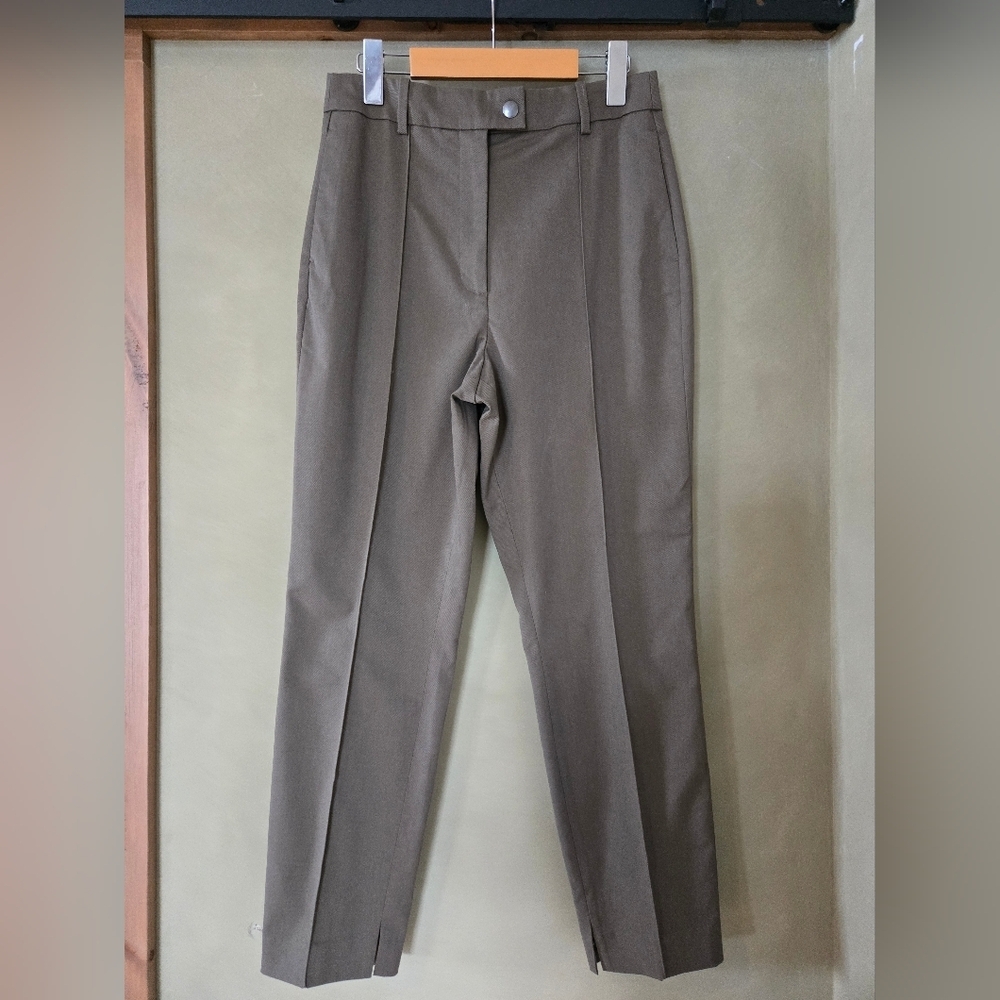 H&M | Women's Kaki Green Dress Pants, Size 6 - Picture 3 of 10